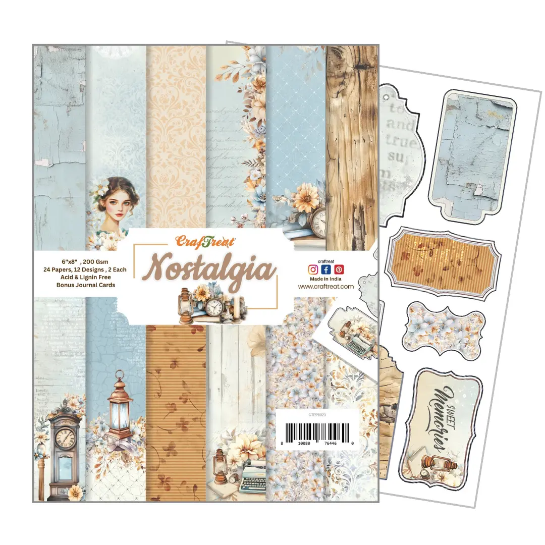 Craftreat Paper Pad - Nostalgia 6"X8" 1