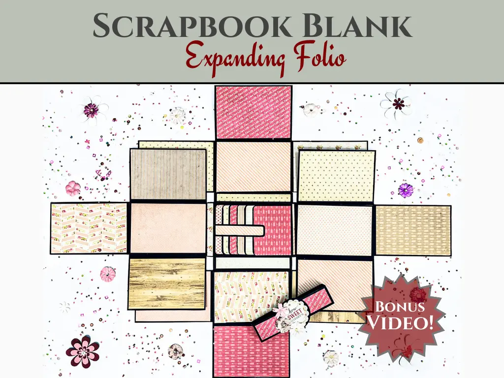 Craftreat Scrapbook Blanks - Expanding Folio - Black Color 1
