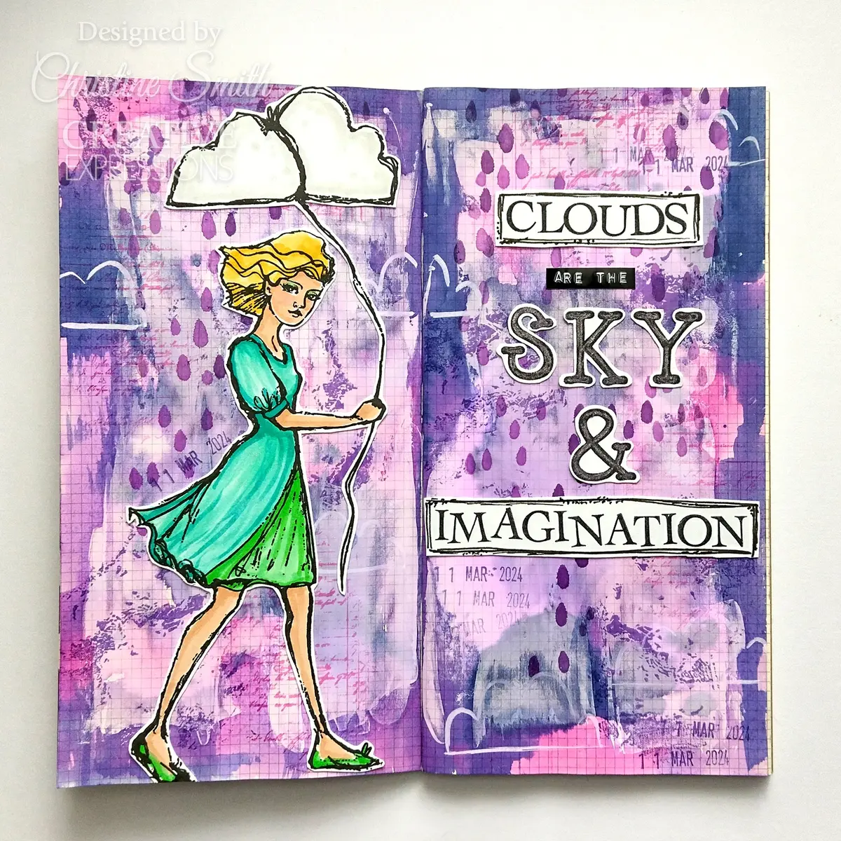 Creative Expressions Jane Davenport Weather With You 6 In X 8 In Clear Stamp Set 2