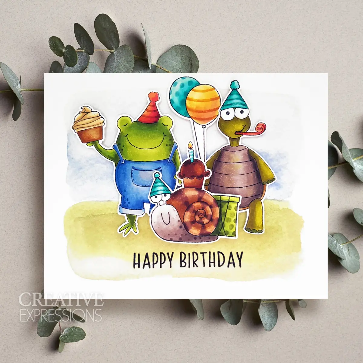 Creative Expressions Jane's Doodles It's Your Day 6 In X 8 In Clear Stamp Set 2