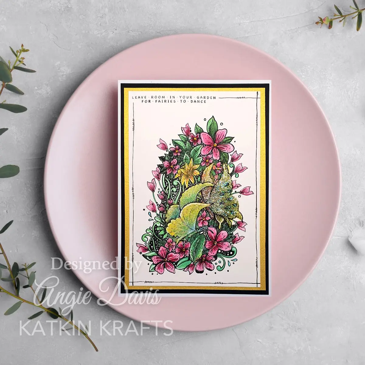 Katkin Krafts Be-You-Tiful 6 In X 8 In Clear Stamp Set 2