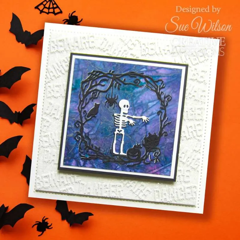 Creative Expressions Sue Wilson Halloween Skeleton Frame Craft Die 2