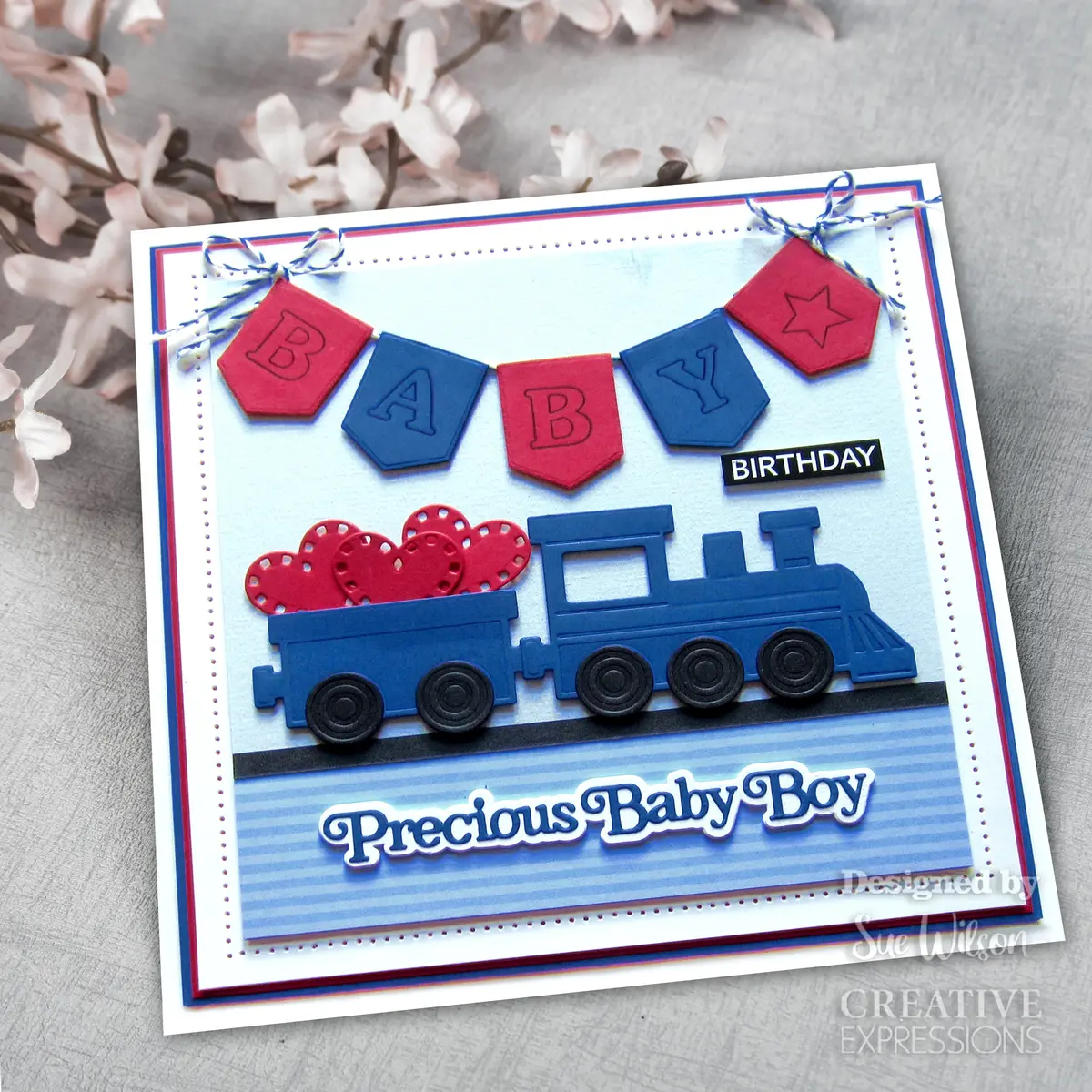 Creative Expressions Sue Wilson Mini Bunting Alphabet 6 In X 8 In Clear Stamp Set 2