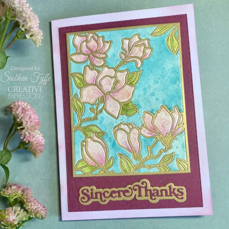 Creative Expressions Sue Wilson Frames & Tags Magnolia Cover Plate Craft Die 2