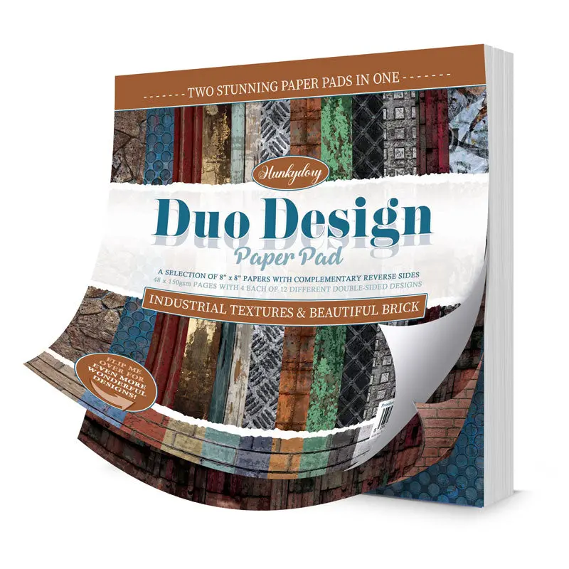 Duo Design Paper Pads - Industrial Textures & Beautiful Brick 1
