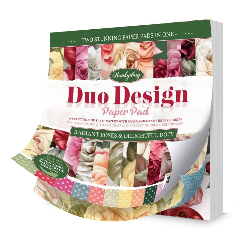 Duo Design Paper Pads - Radiant Roses & Delightful Dots 1