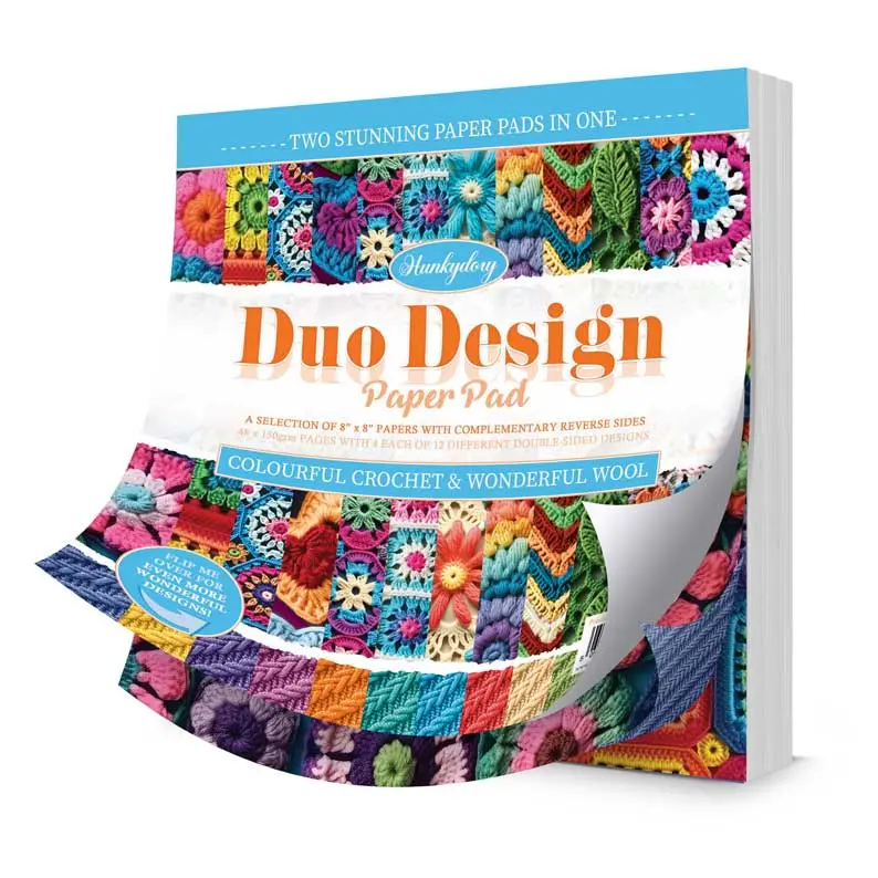 Duo Design Paper Pads - Colourful Crochet & Wonderful Wool 1