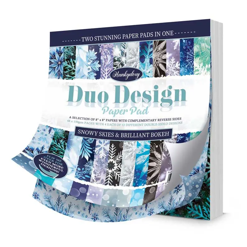 Duo Design Paper Pads - Snowy Skies & Brilliant Bokeh 1