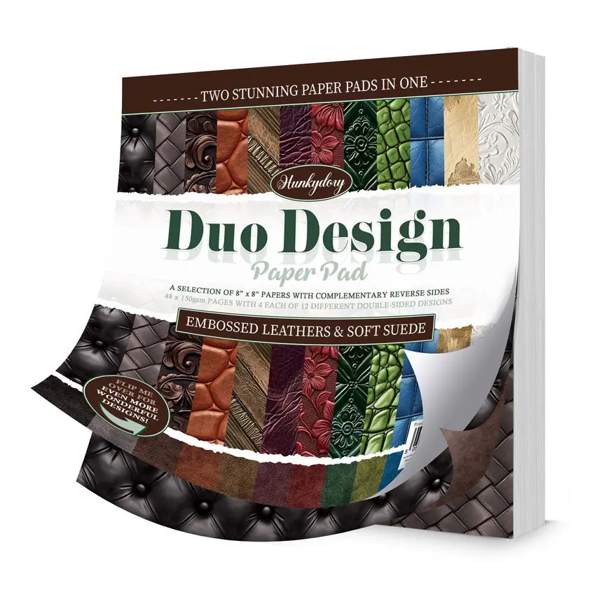 Duo Design Paper Pads - Embossed Leathers & Soft Suede 1