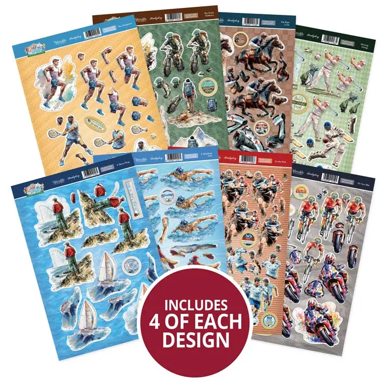 Good Sport Decoupage Topper Collection 1