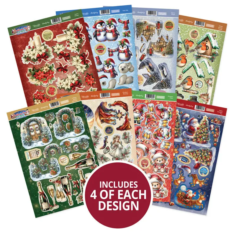 Christmas Time Is Here Decoupage Topper Collection 1