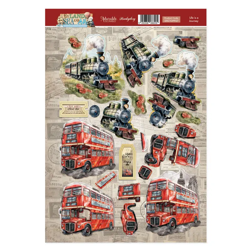 Life Is A Journey Decoupage Topper Sheet 1