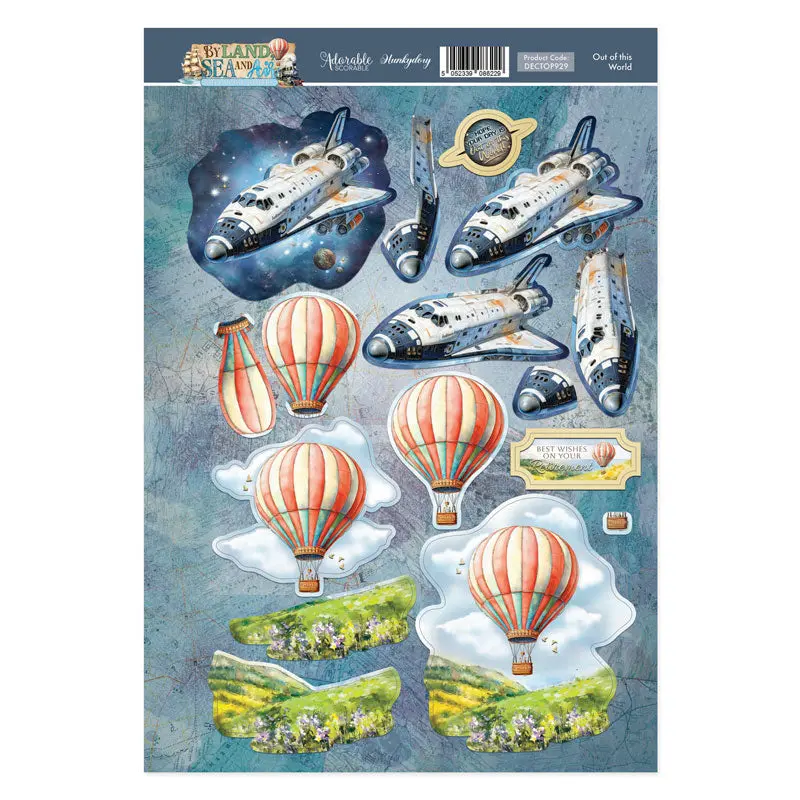 Out Of This World Decoupage Topper Sheet 1