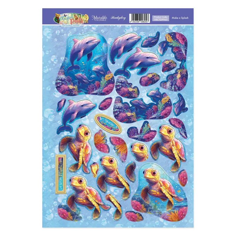 Make A Splash Decoupage Topper Sheet 1