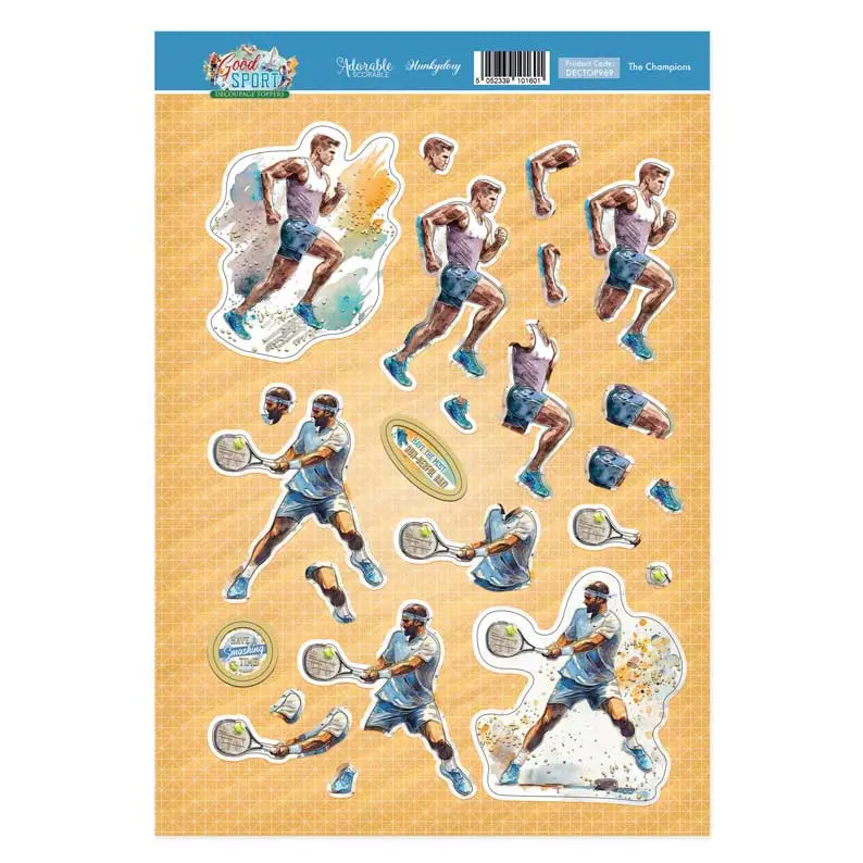 The Champions Decoupage Topper Sheet 1