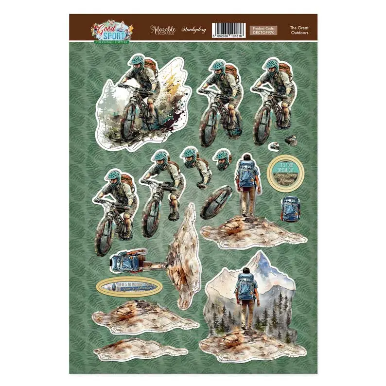 The Great Outdoors Decoupage Topper Sheet 1