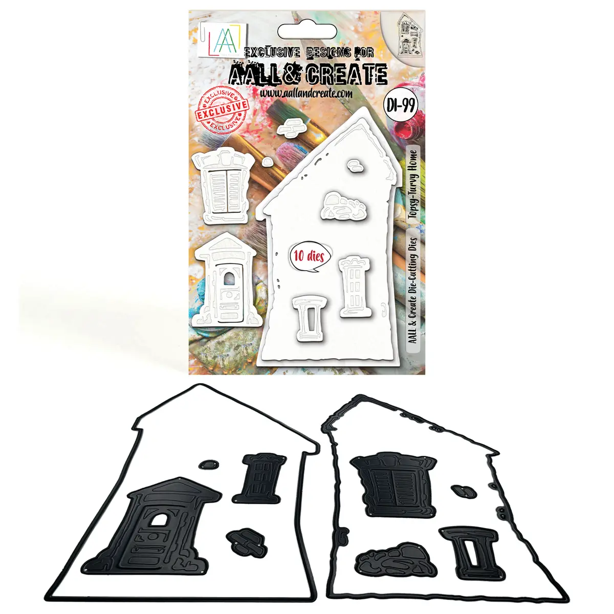 Aall And Create - Die-Cutting Die Set - Topsy-Turvy Home 1