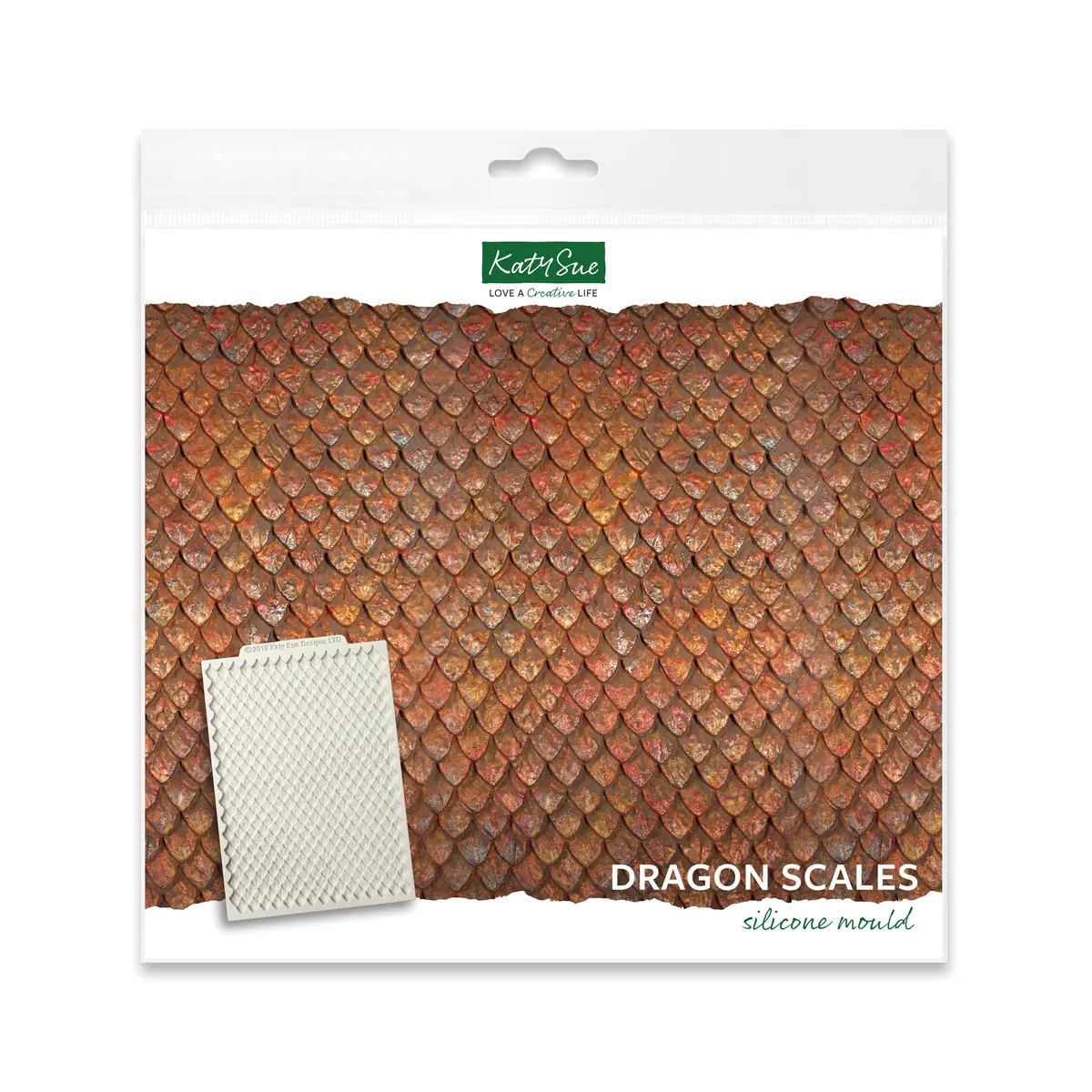 Continuous Dragon Scales Silicone Mould 1