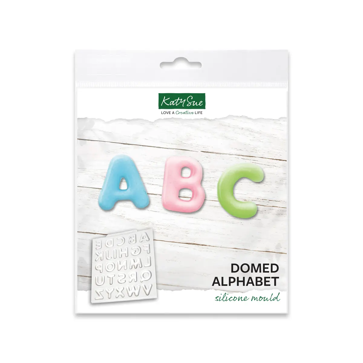 Domed Alphabet Silicone Mould 1