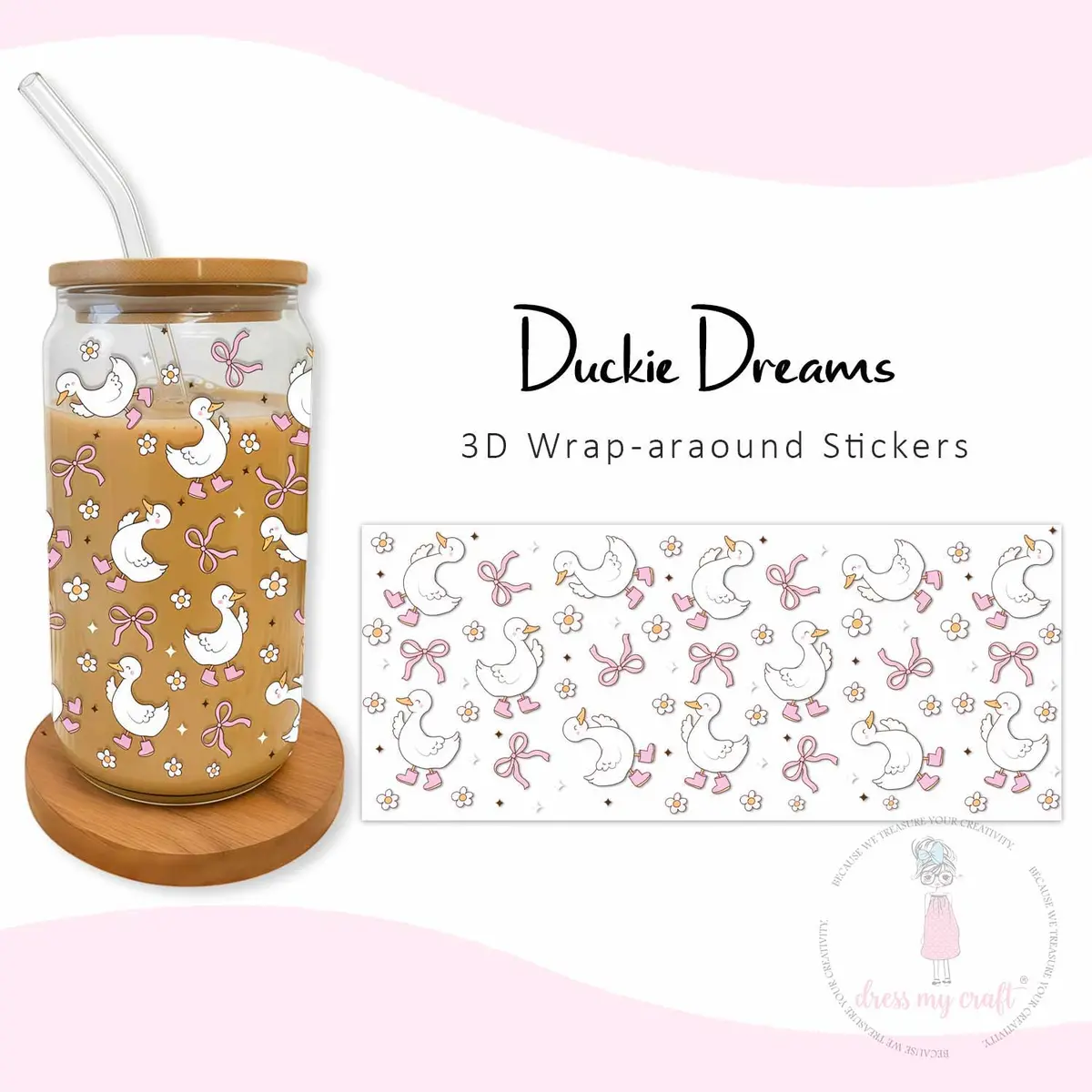 Dress My Craft - Stick N Peel Stickers - Duckie Dreams 1