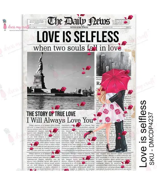 Dress My Craft Transfer Me - Love Is Selfless 1