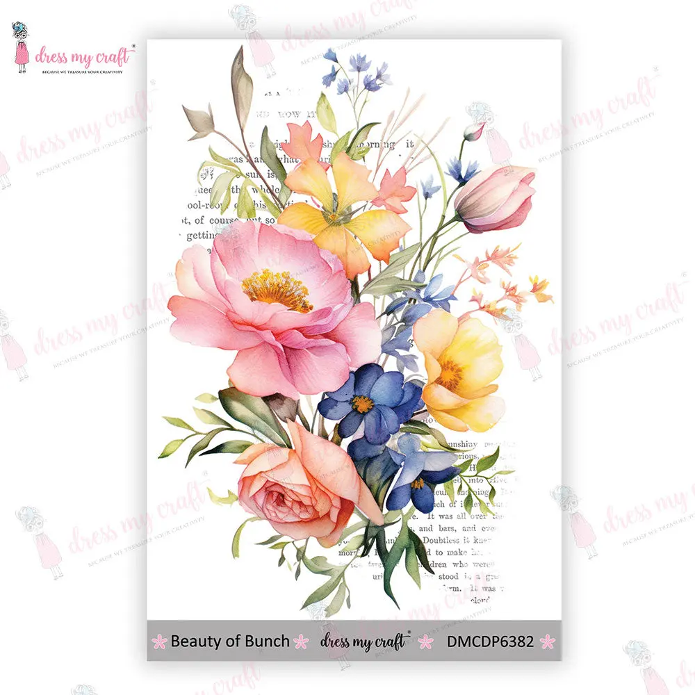 Dress My Craft - Beauty Of Bunch - Mini Transfer Me (4" X 6") 1