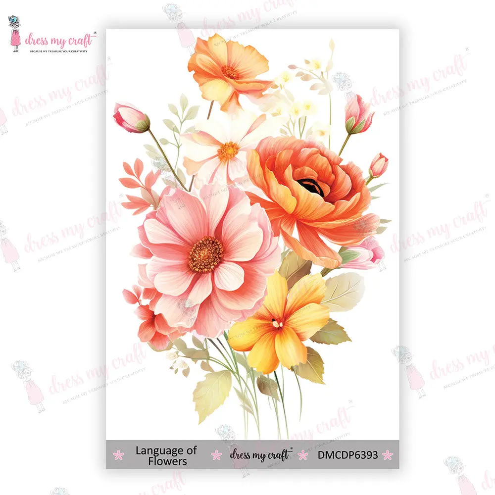 Dress My Craft - Language Of Flowers - Mini Transfer Me (4" X 6") 1