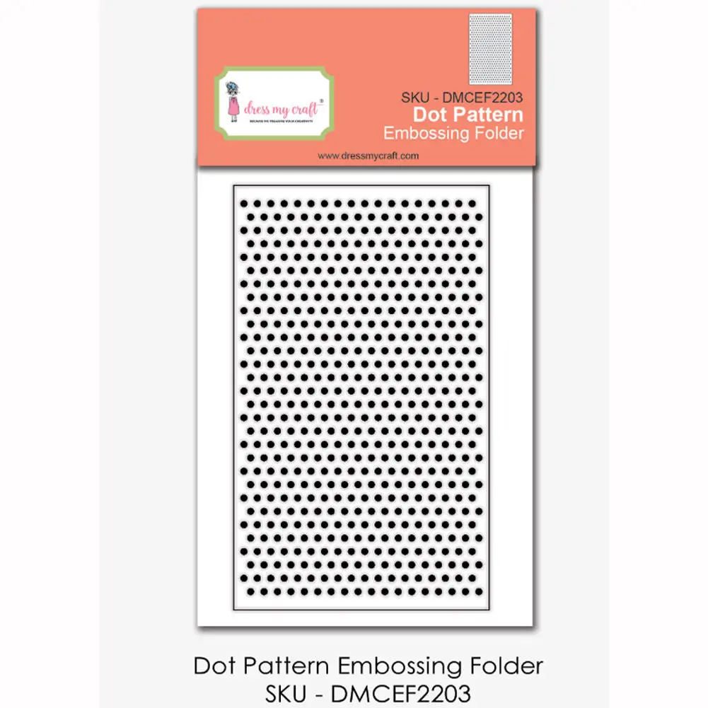 Dress My Craft - Dot Pattern - Embossing Folder 1