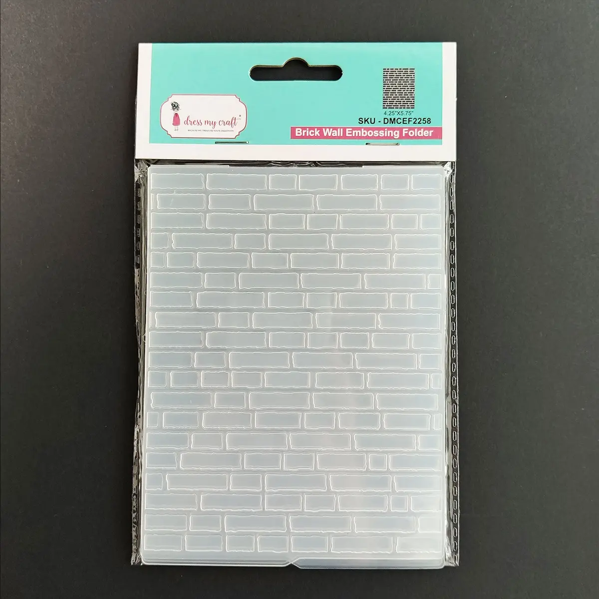 Dress My Craft - Brick Wall Pattern - Embossing Folder 1