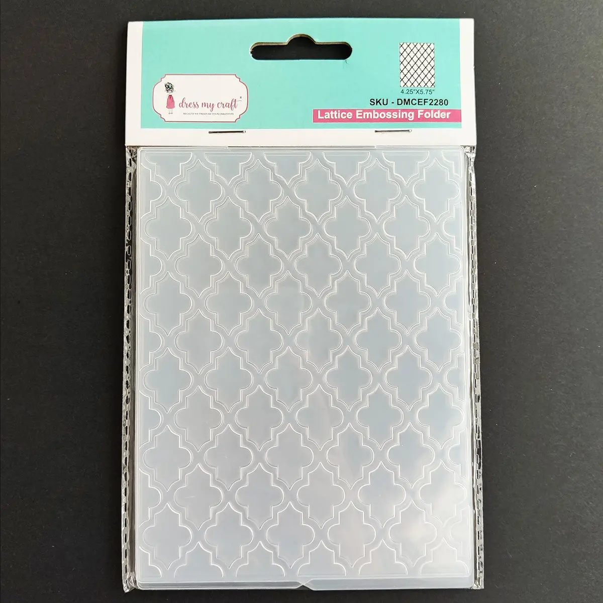 Dress My Craft - Lattice Pattern - Embossing Folder 1