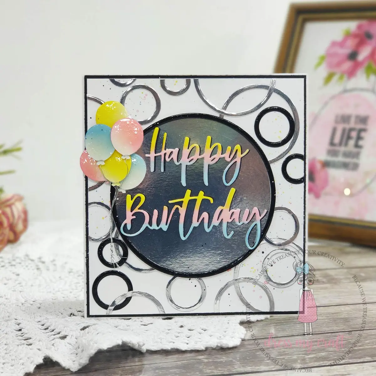 Dress My Craft - Silver Mirror Cardstock - A4 2