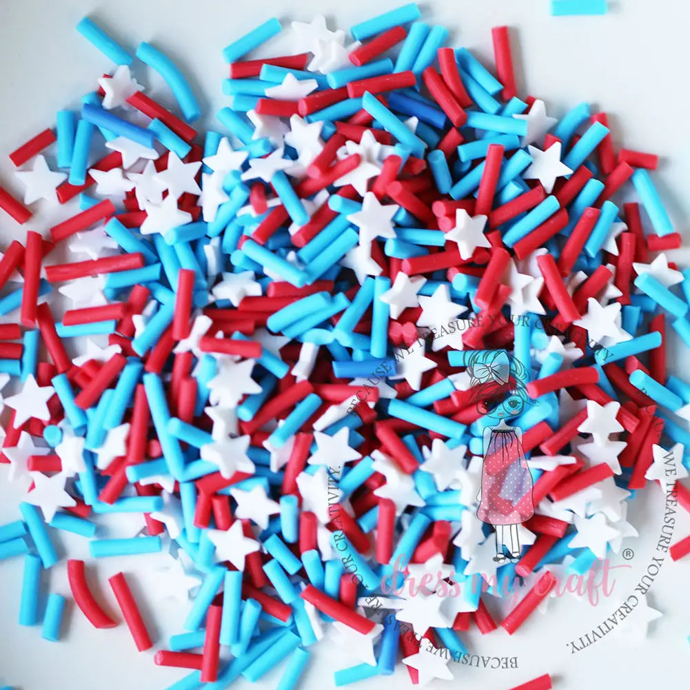 Dress My Craft - American Flag Star Mix 1