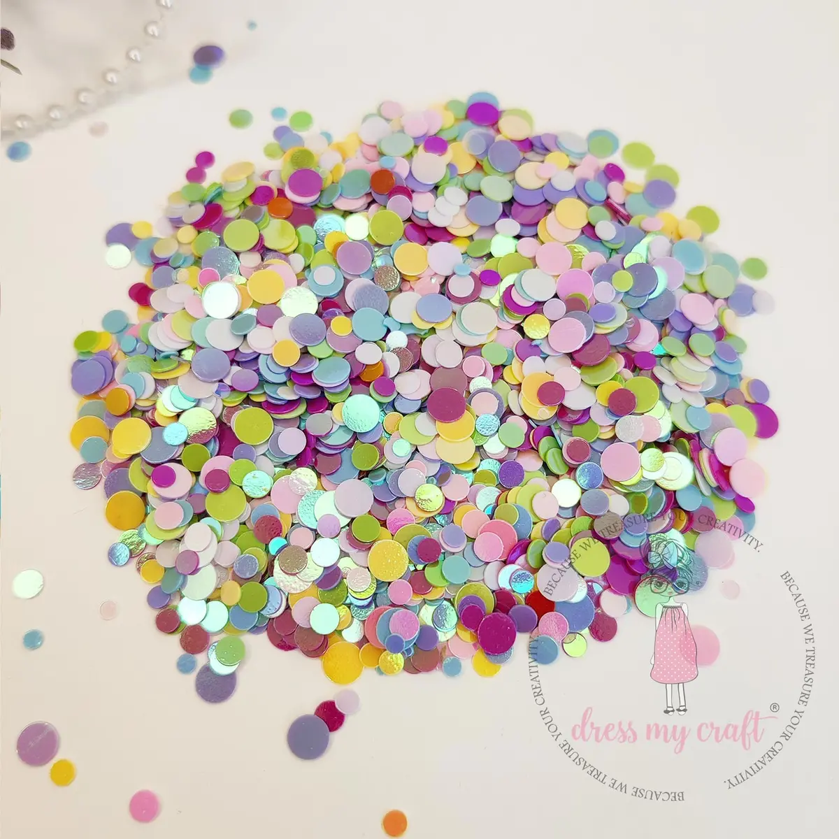 Dress My Craft - Pastel Confetti Sequins 1