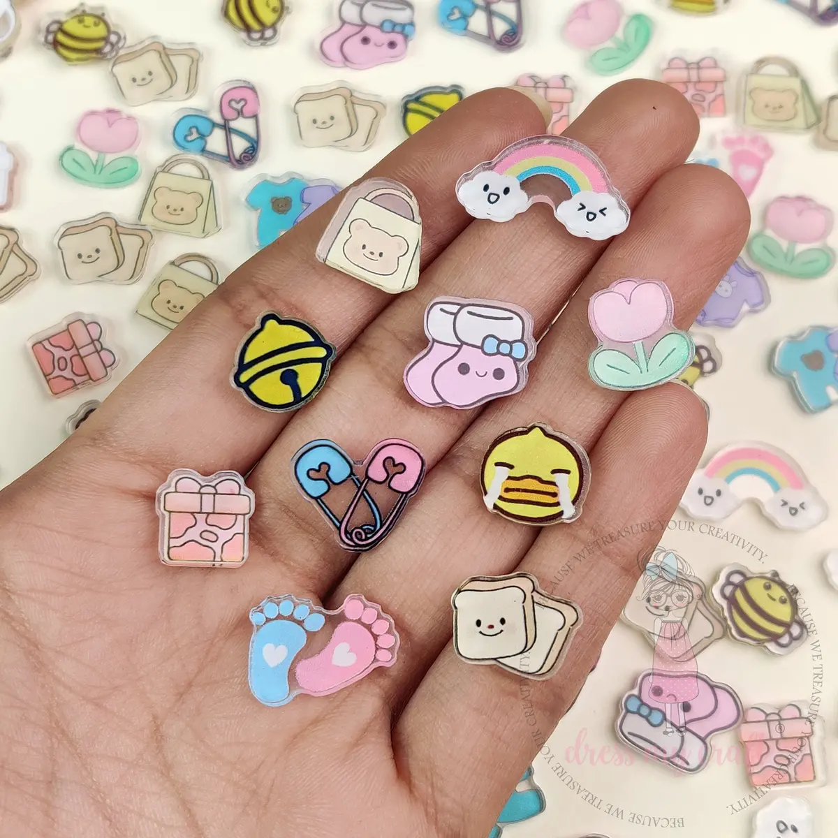 Dress My Craft - Adorable Mini Acrylic Charms 1