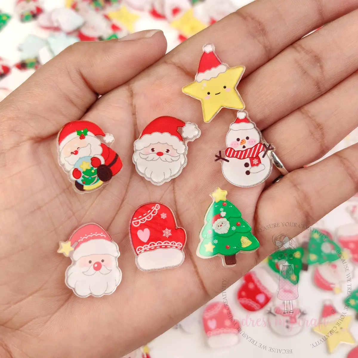 Dress My Craft - Cute Christmas Charm Mix 1