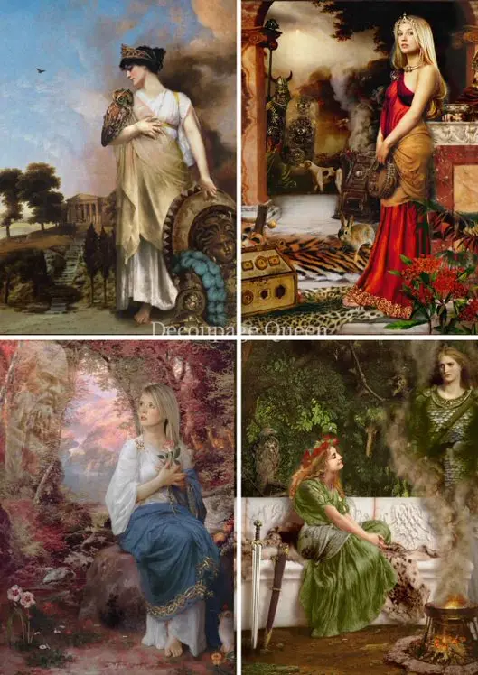 Hdj Women Of Mythology A4 Rice Paper - 5 Sheets 1