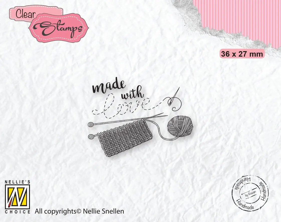Nellie's Choice Clear Stamp Made With Love-2 1
