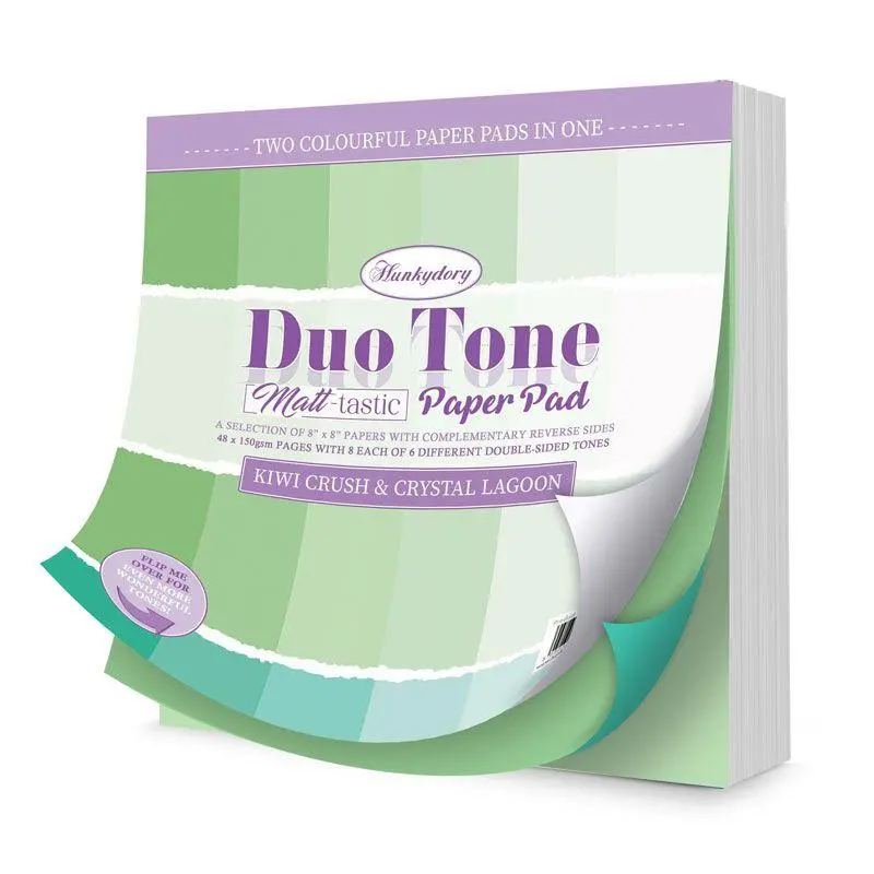 Duo Tone Paper Pad - Kiwi Crush & Crystal Lagoon 1