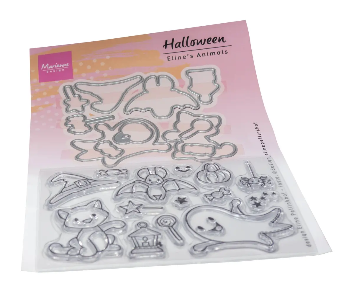 Marianne Design Stamp & Die Set - Eline's Animals - Halloween 1
