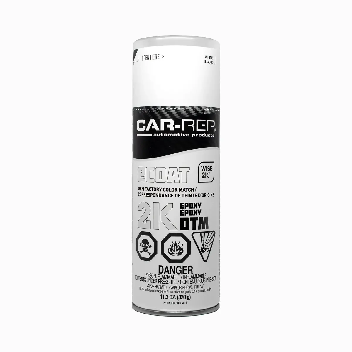 Car-Rep 2K Epoxy Ecoat Dtm White 400Ml 1