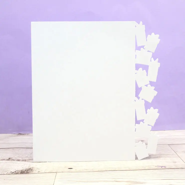 Festive Fancy-Edge Card Blanks - Gift Boxes 1