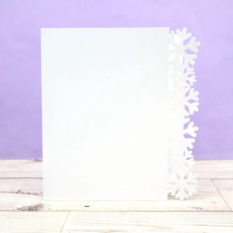 Festive Fancy-Edge Card Blanks - Snowflakes 1