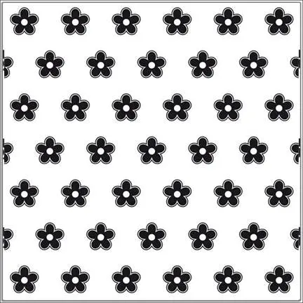 Embossing Folder - Flower Background Square 1