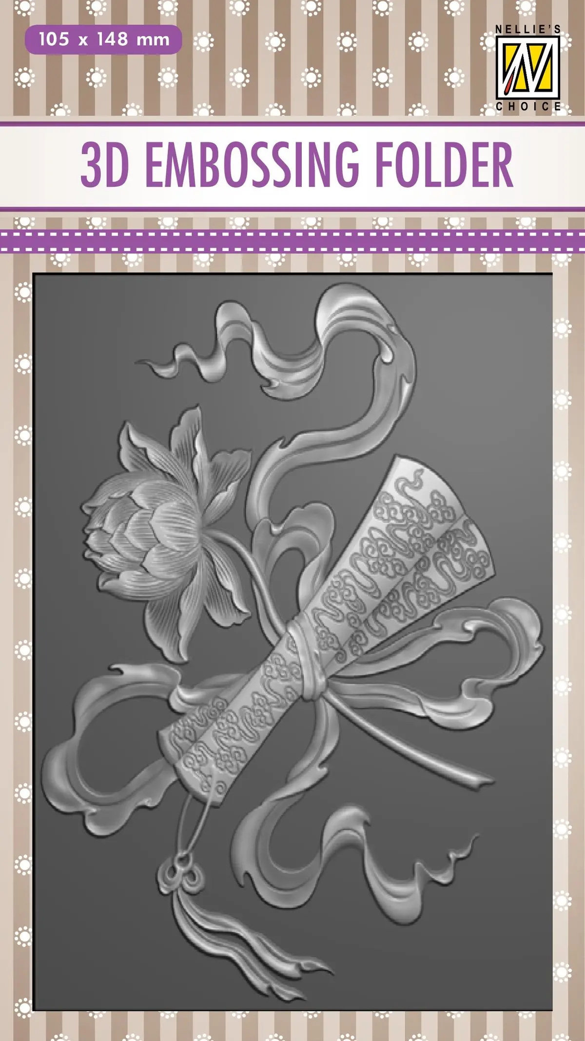 Nellie's Choice 3D Embossing Folder - Diploma 1