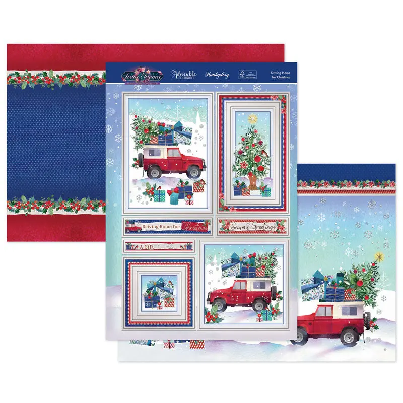 Driving Home For Christmas Luxury Topper Set 1