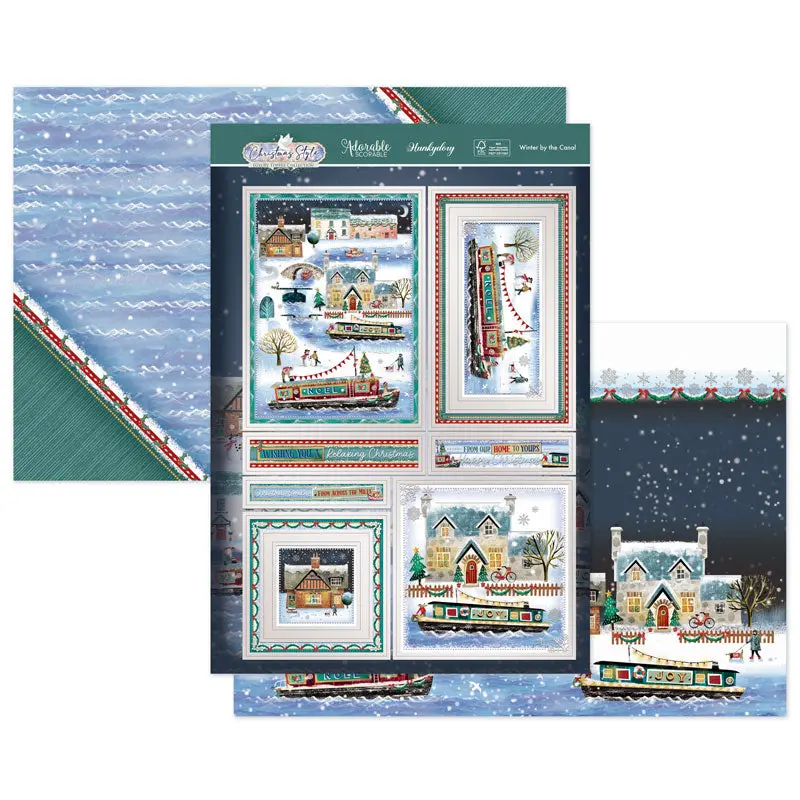 Winter By The Canal Luxury Topper Set 1
