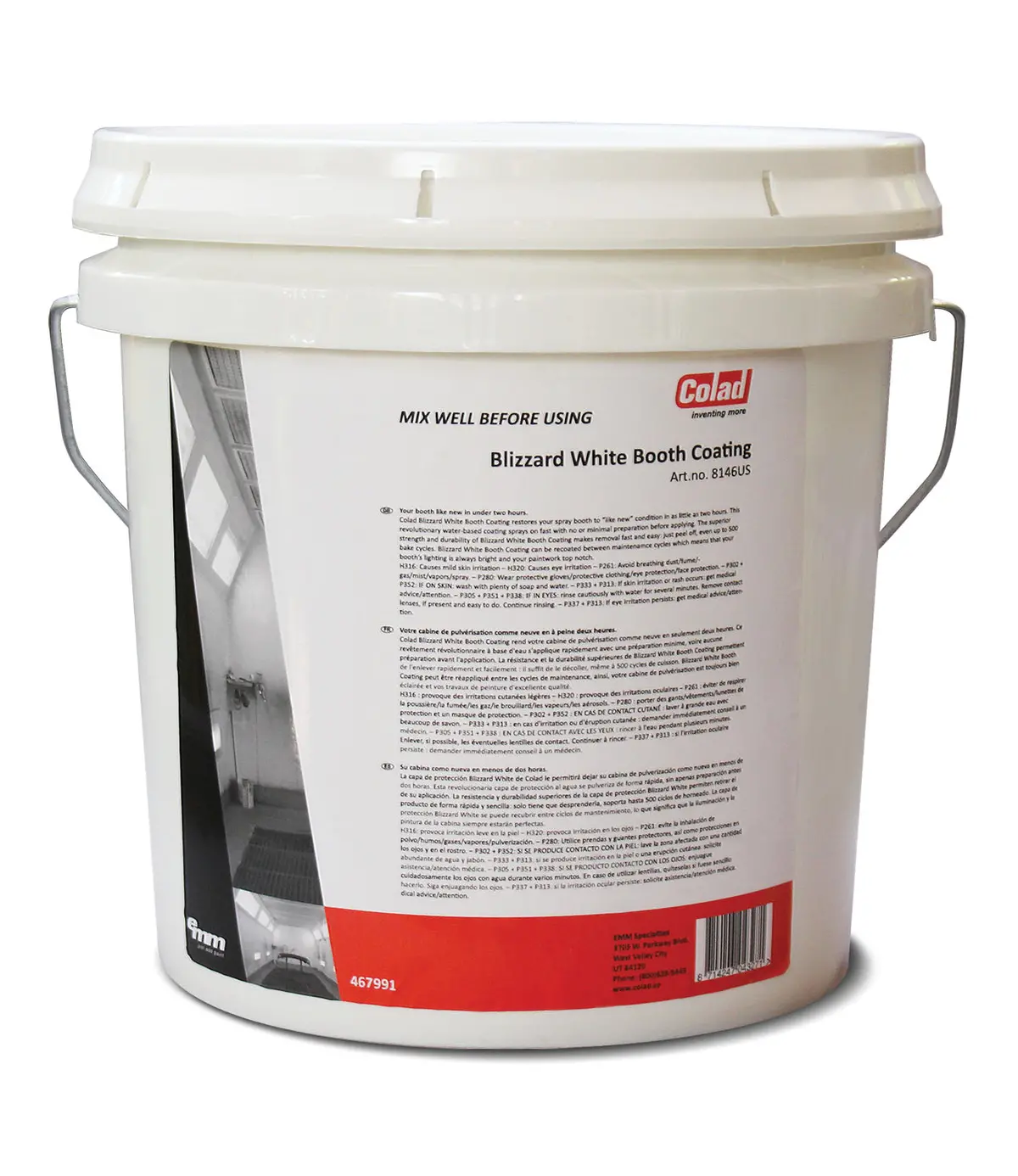 Colad Blizzard White Spray Booth Coating 1