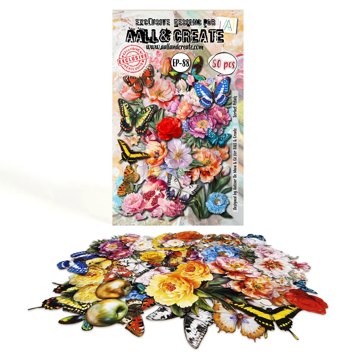 Aall And Create - A6 Ephemera Die-Cuts - Sorbet Petals 1
