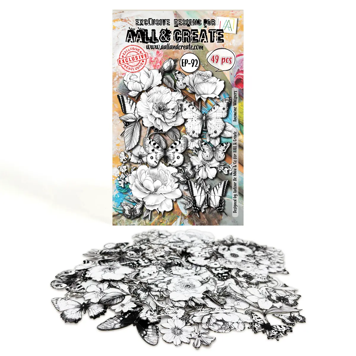 Aall And Create - A6 Ephemera Die-Cuts - Anemone Whispers 1