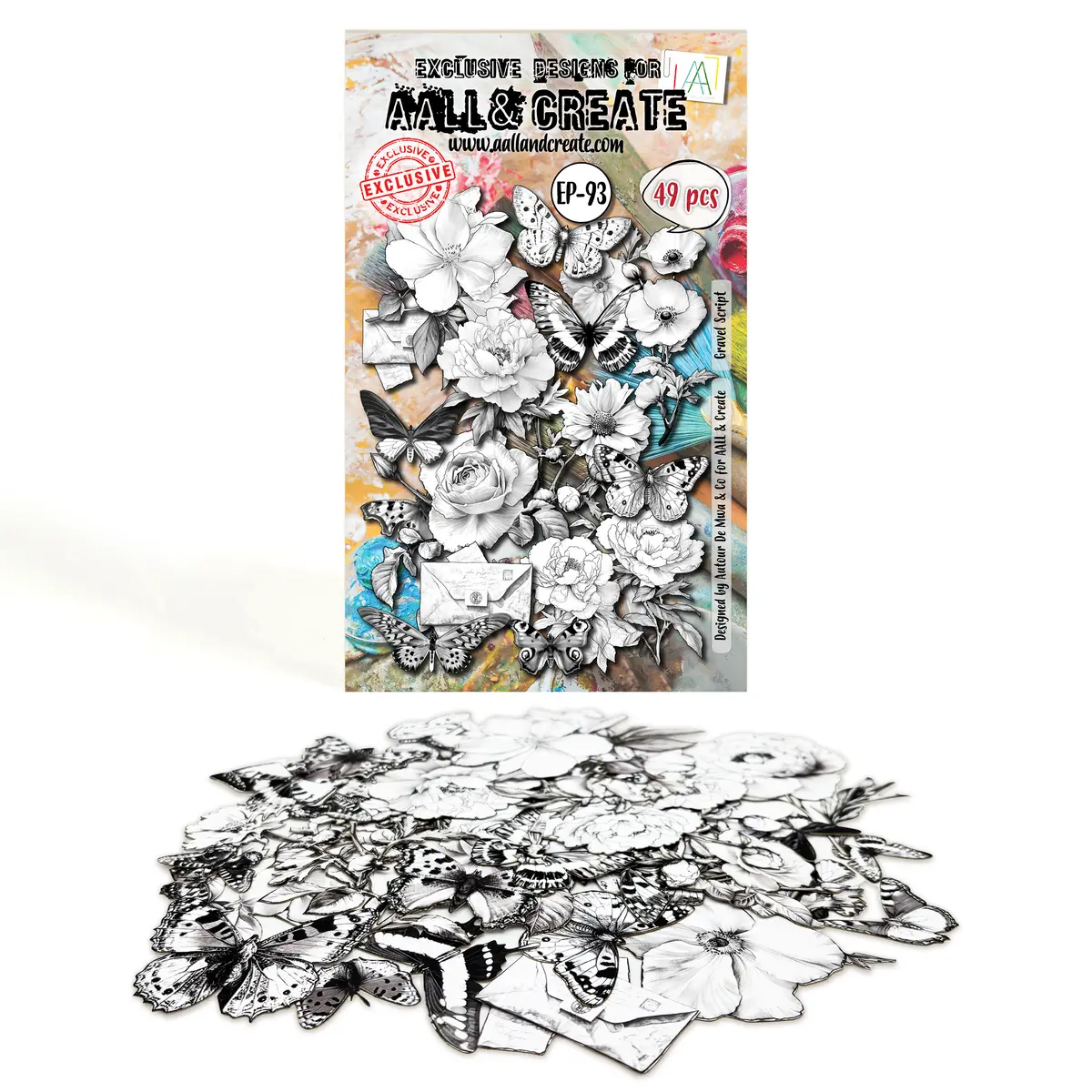 Aall And Create - A6 Ephemera Die-Cuts - Gravel Script 1